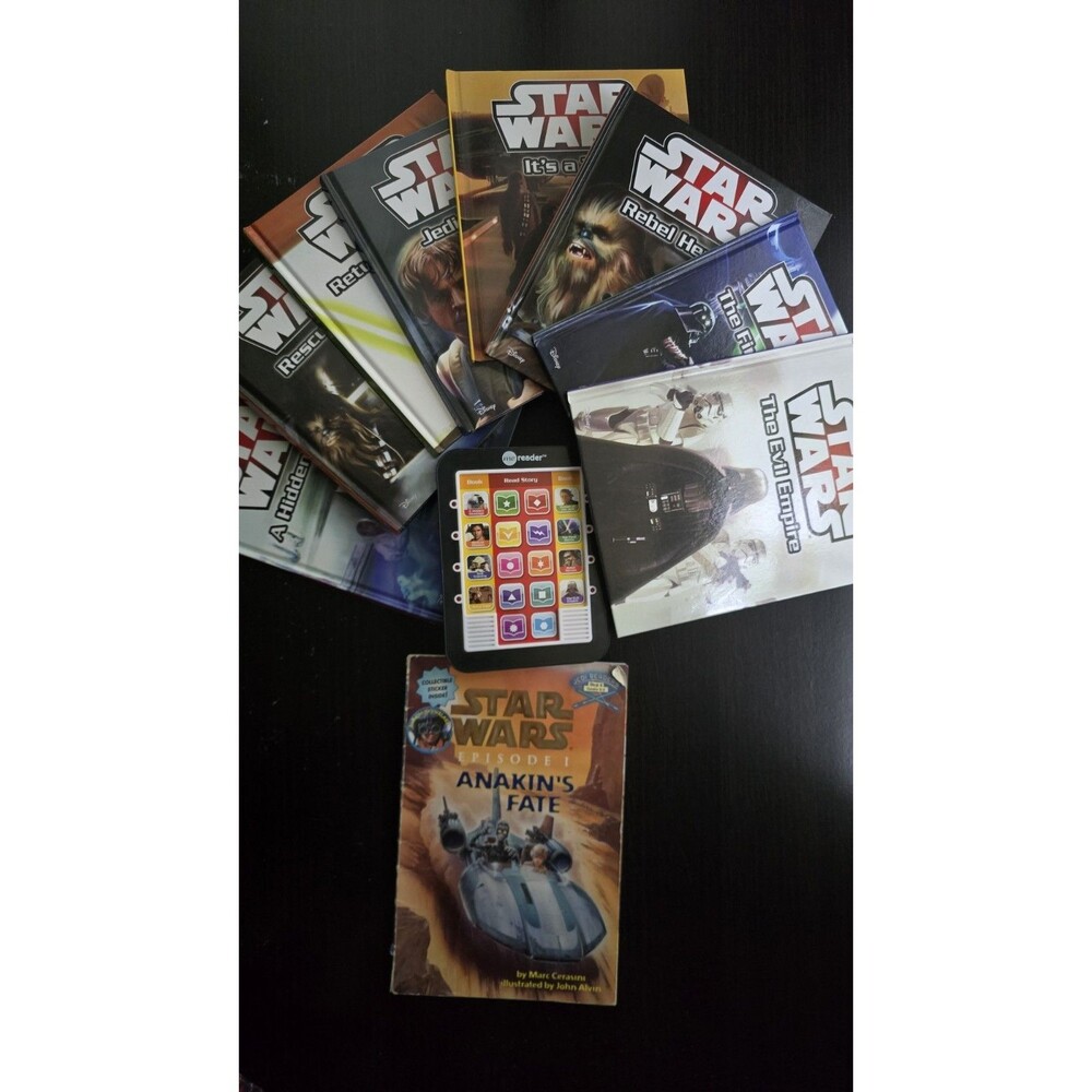 Star Wars Lot of 9 Books Disney Authentic Hardcover + Me Reader Electronic